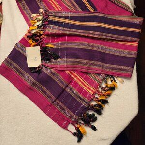 Colorful oversized scarf/warp